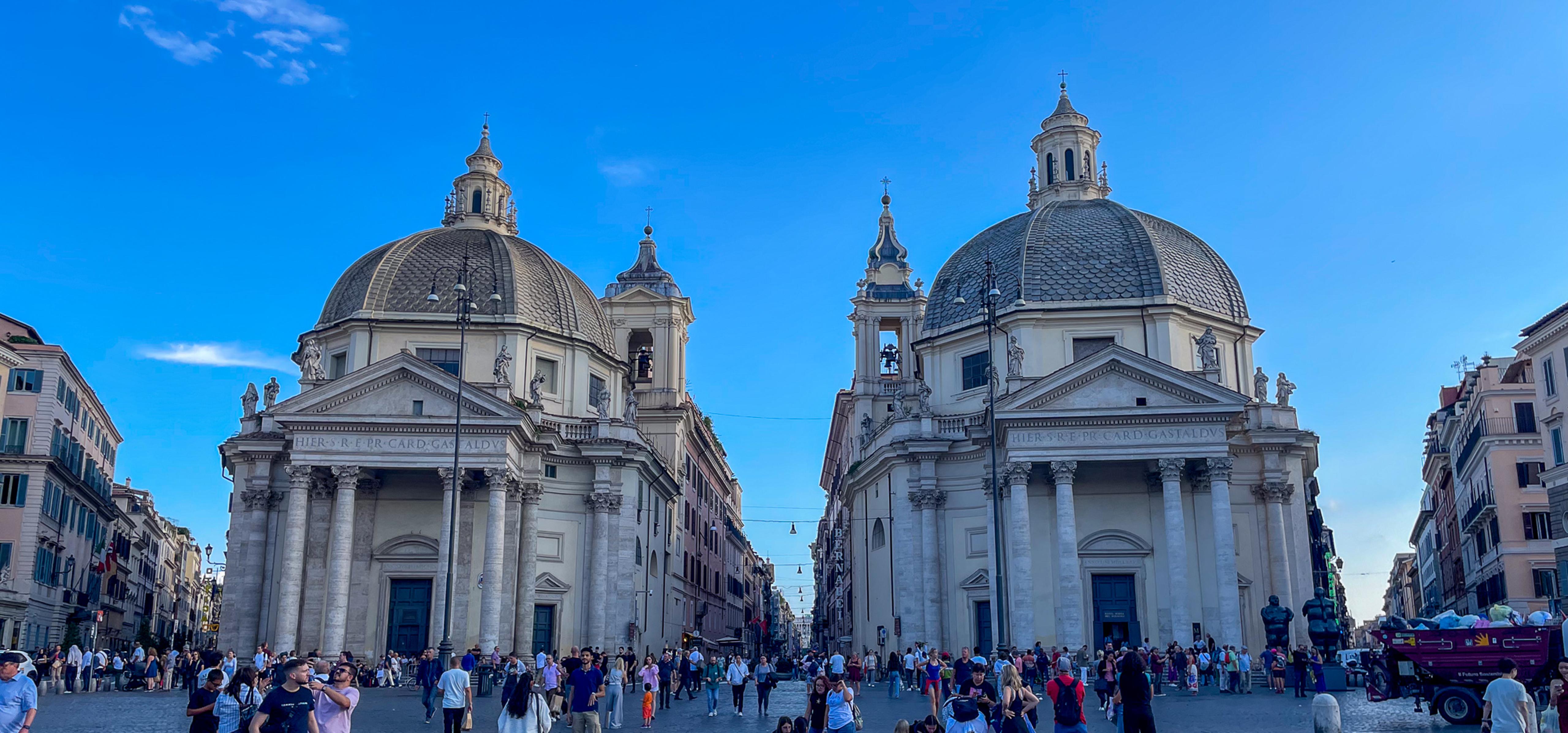 Piazza Del Popolo Twin Churches 6362