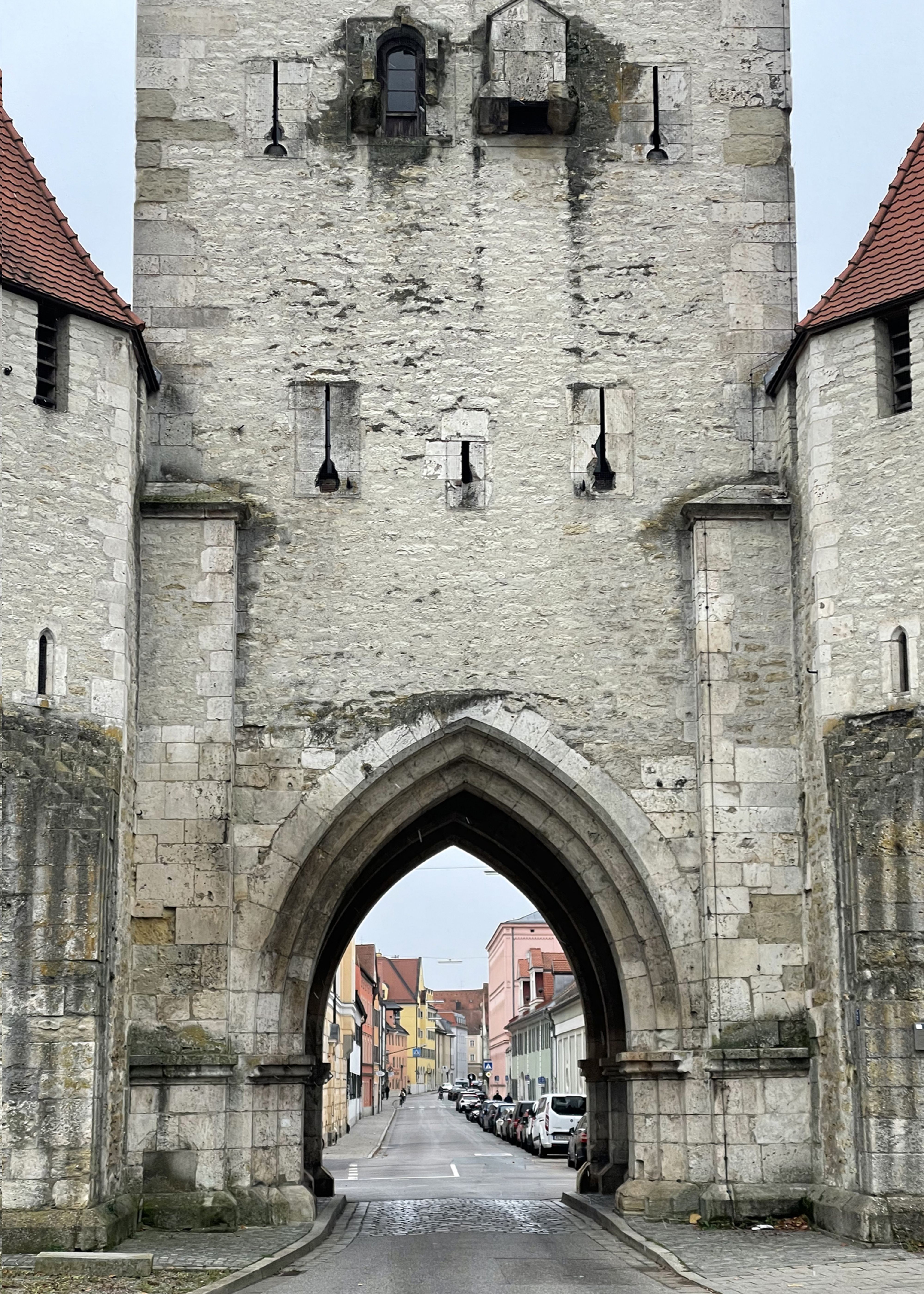 Thru the East Gate Arch Regensburg Germany