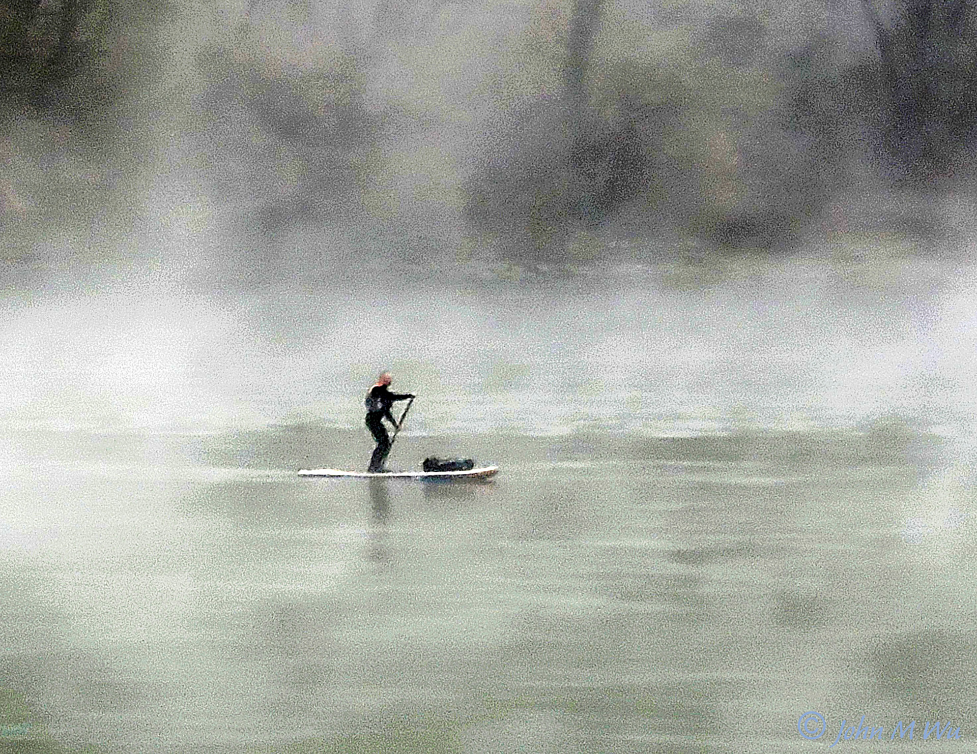 Foggy SUP! on the Danube