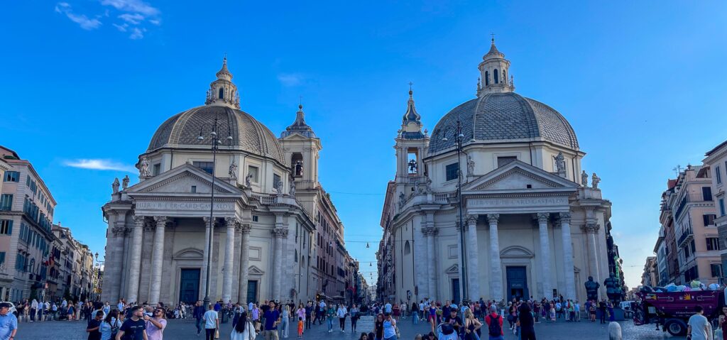Piazza Del Popolo Twin Churches 6362