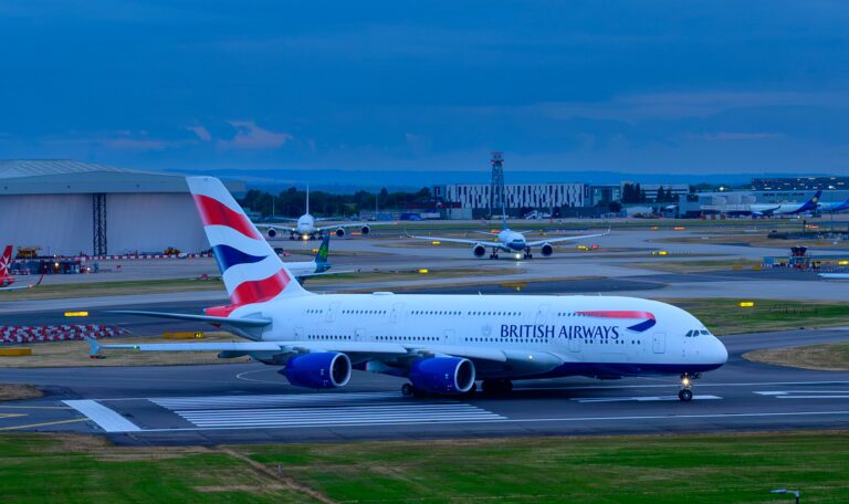 A380 at Dusk